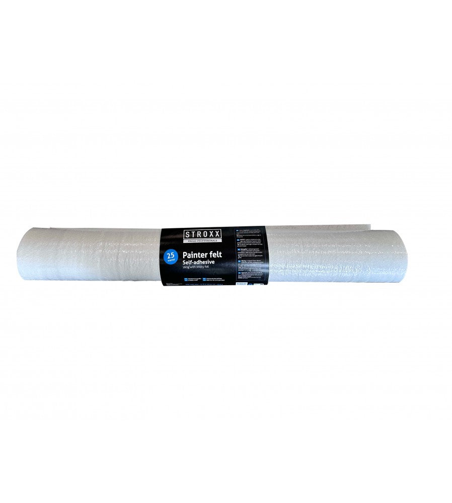 14917 - Covor autoadeziv de protectie in timpul renovarii, STROXX, 25 metri, culoare alb