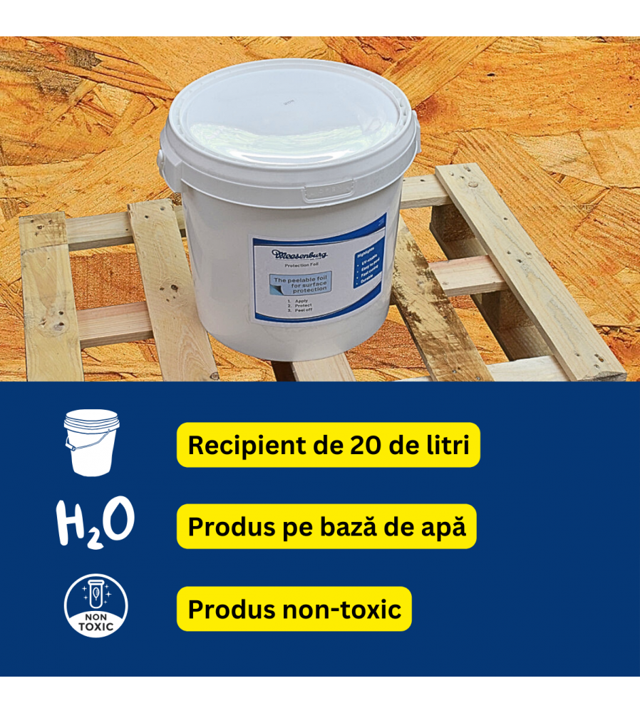 13665 - Folie lichida LIQUIFOIL 20 Litri, protectie tamplarie si suprafete lucioase, con
