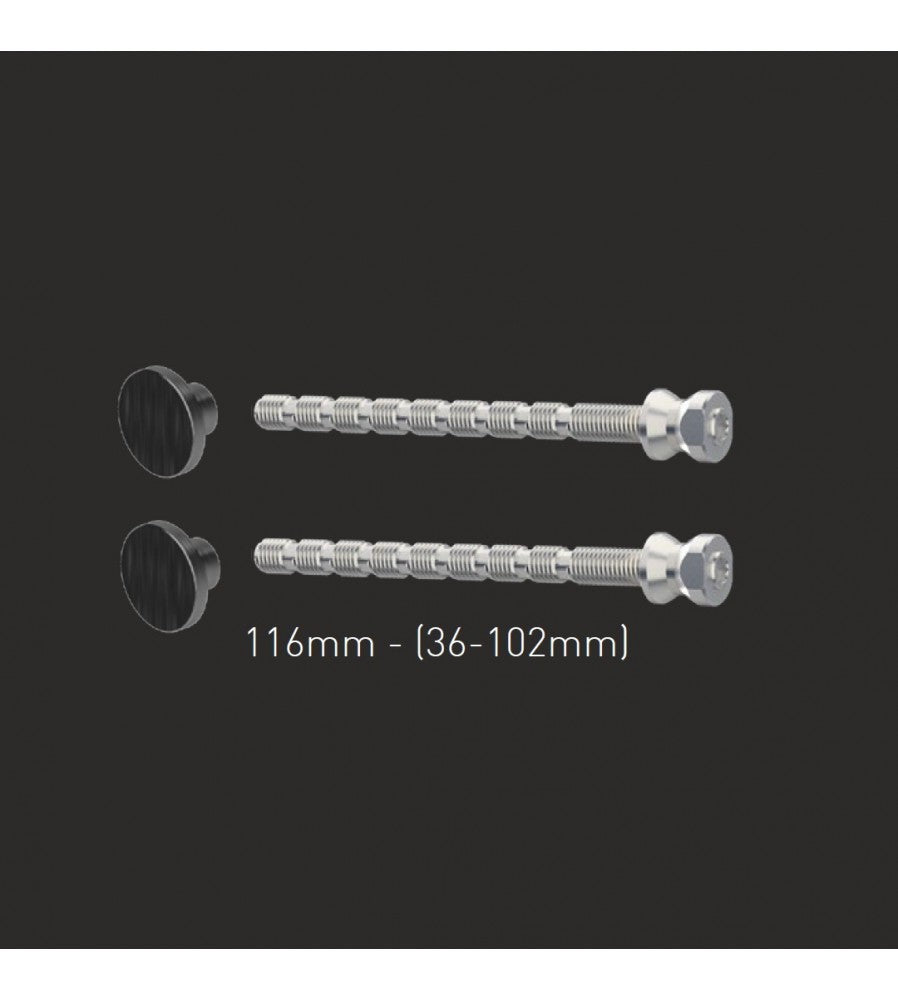 16146 - Set suruburi metrice cu rozeta neagra, pentru fixarea manerelor spatiale MEDOS p