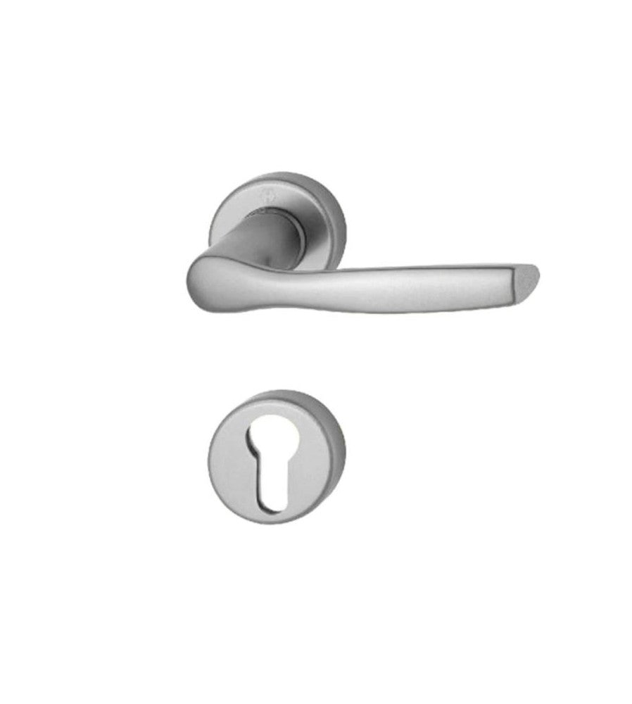 4725 - Maner usa interior, Hoppe Milano, cu rozeta pentru cilindru, material aluminiu, 