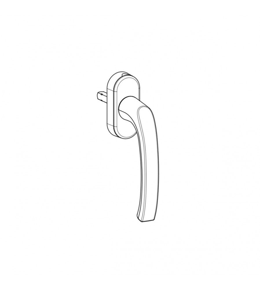 14859 - Maner geam termopan, Hoppe Flensburg, aluminiu, functie Secustik, patrat variabi