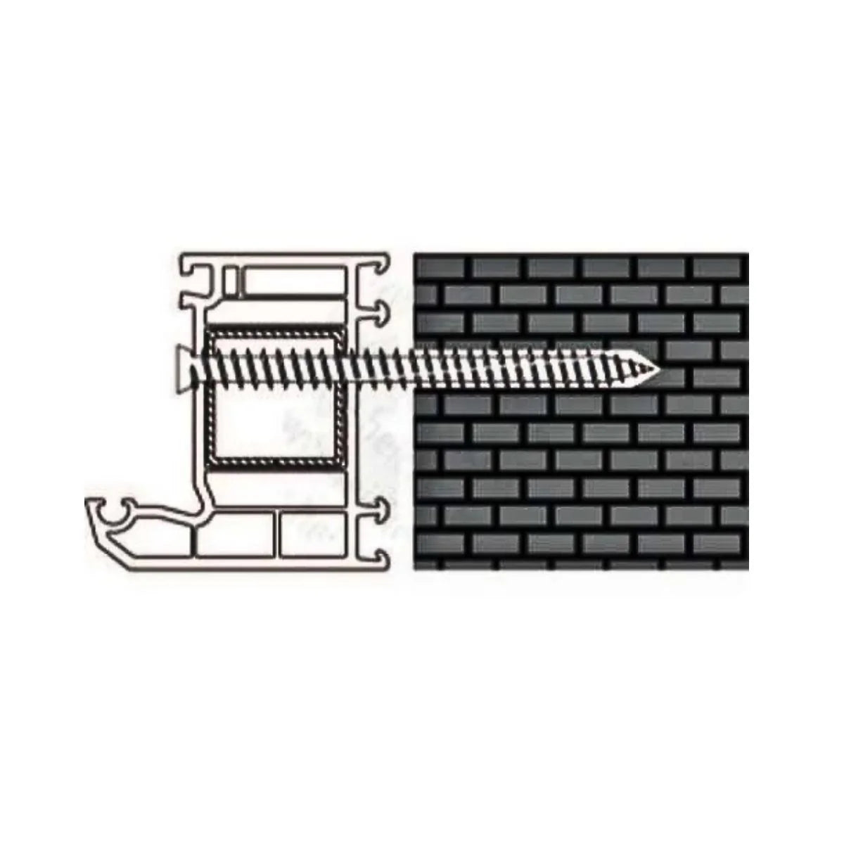 Set suruburi montaj tamplarii termopan PVC, STROXX, din otel, lungime 92 mm, cap Torx 30, set 100 buc