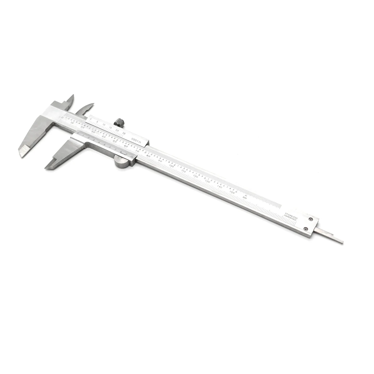 Subler standard Fortis, 150 mm, pentru masurare lungimi, diametre interioare-exterioare si adancimi, otel rezistent la rugina
