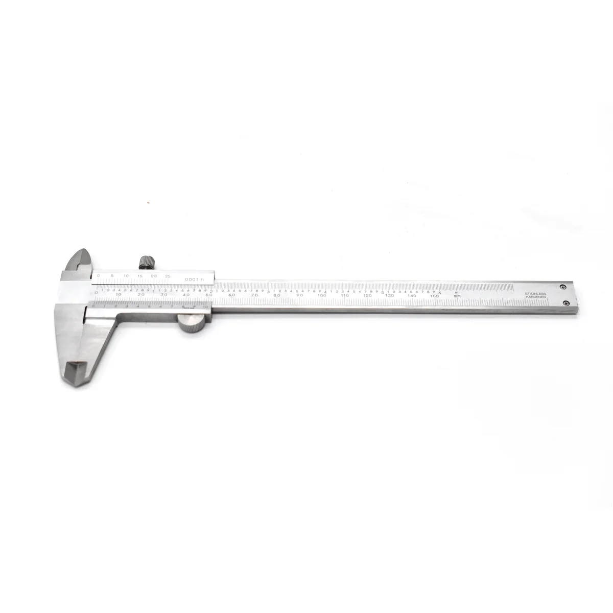 Subler standard Fortis, 150 mm, pentru masurare lungimi, diametre interioare-exterioare si adancimi, otel rezistent la rugina