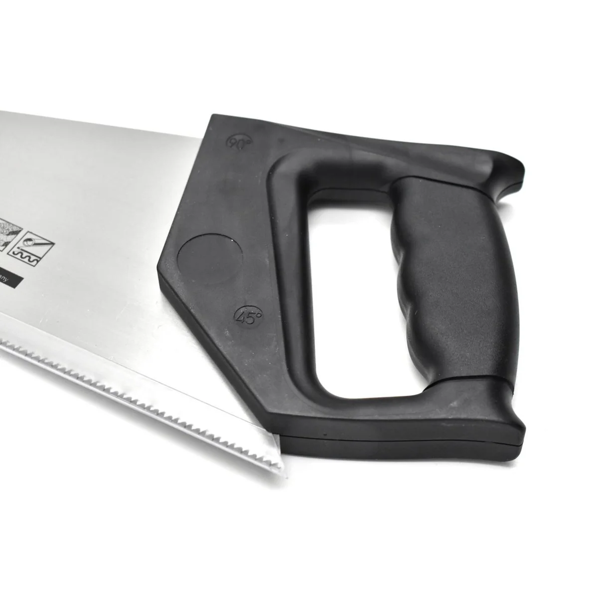 Fierastrau de mana pentru lemn, Fortis, 350 mm, cu maner din plastic negru