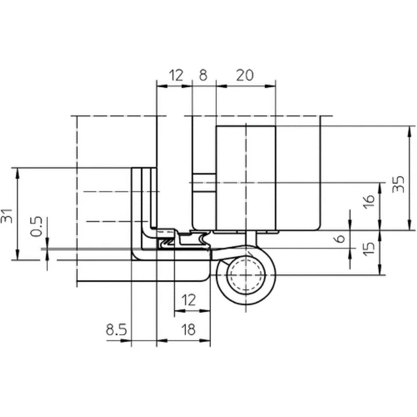 Set balamale usi de intrare din lemn, cu deschidere interioara, SIMONSWERK BAKA 4040 3D FD PROTECT, 160 kg, set 3 buc