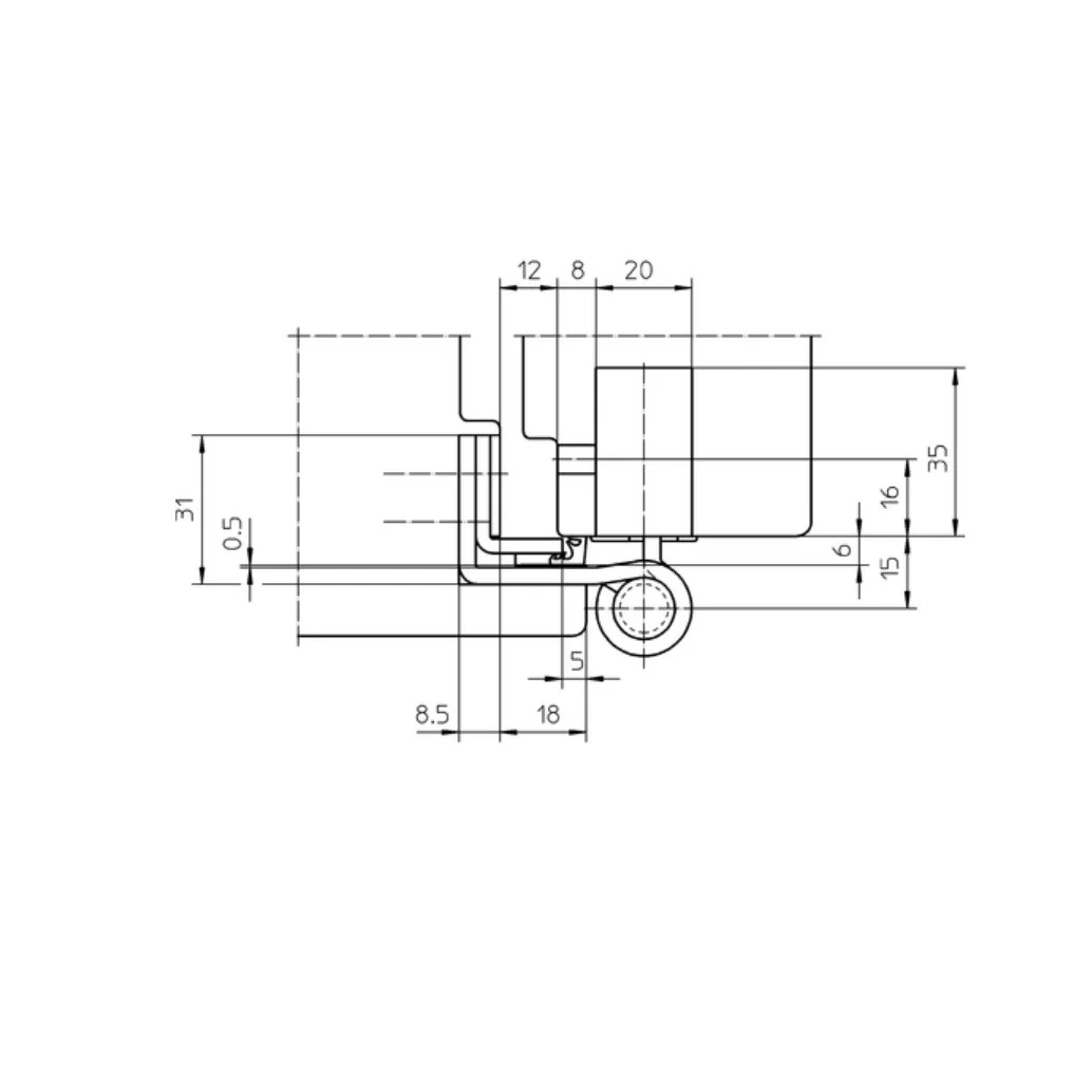Set balama pentru usi de intrare din lemn cu deschidere interioara, SIMONSWERK BAKA 4060 3D FD PROTECT, 160 kg, 3 bucati