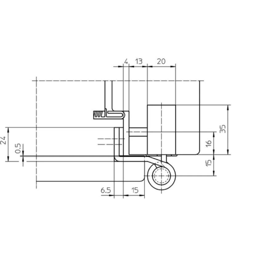 Set balamale usi de intrare din lemn, cu deschidere spre interior, SIMONSWERK BAKA 4010 3D PROTECT, 160 kg, set 3 buc