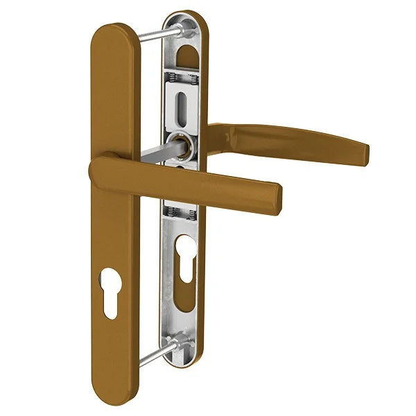 Maner usa termopan, Victory, exterior, asimetric, 92 x 32 mm, material aluminiu, culoare bronz