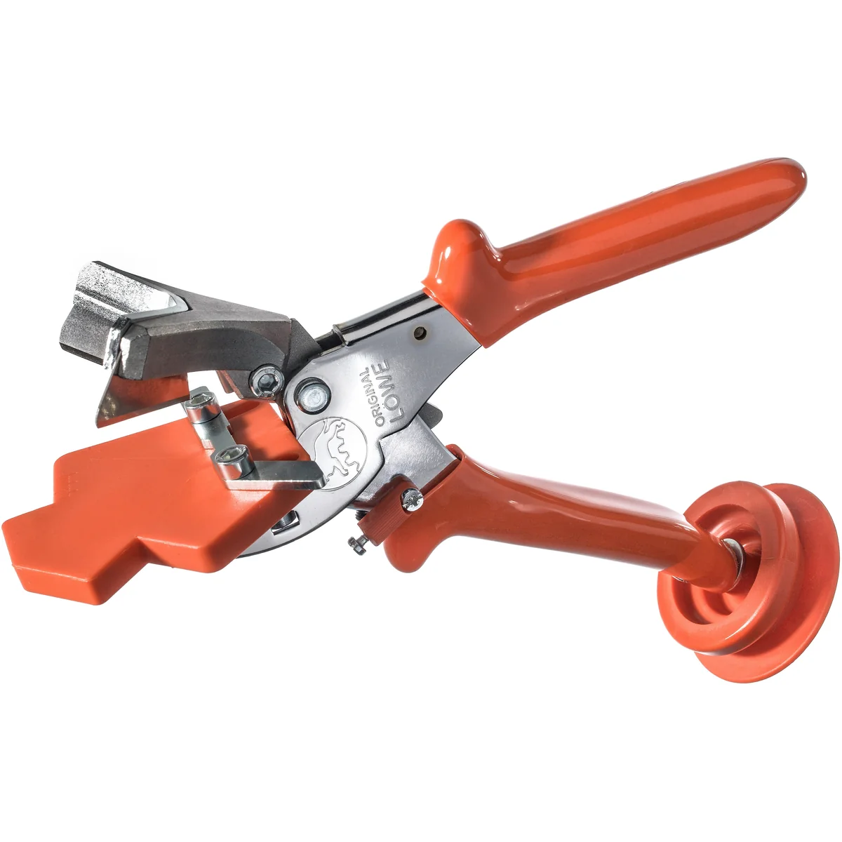 Foarfeca pentru taiat garnituri izolante Lowe cu rola pentru introducere a garniturii