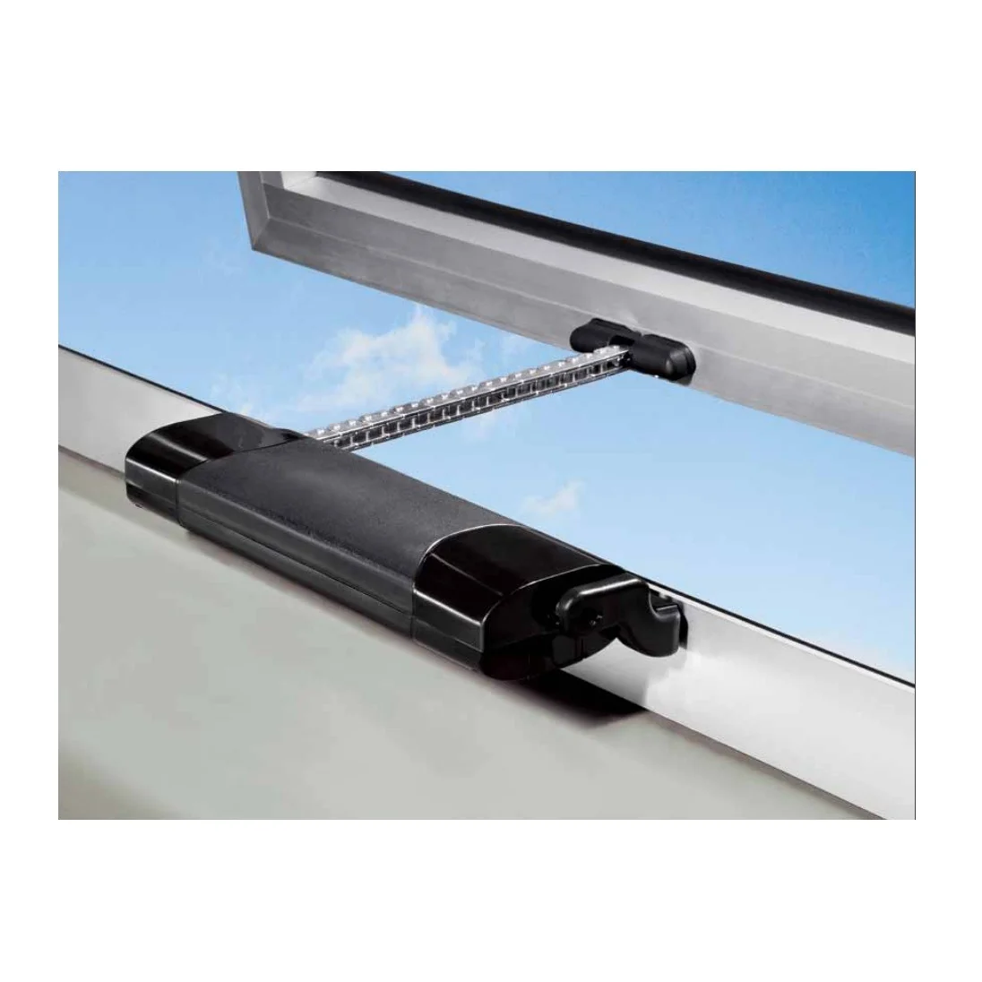 Motor actuator electric cu lant Comunello Smart 20 pentru actionarea ferestrelor de la distanta, 230 Volti, culoare alb