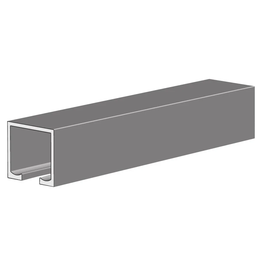 Sina de glisare Kamex din aluminiu, culoare gri mat, lungime 2000 mm, greutate usa max 100 kg