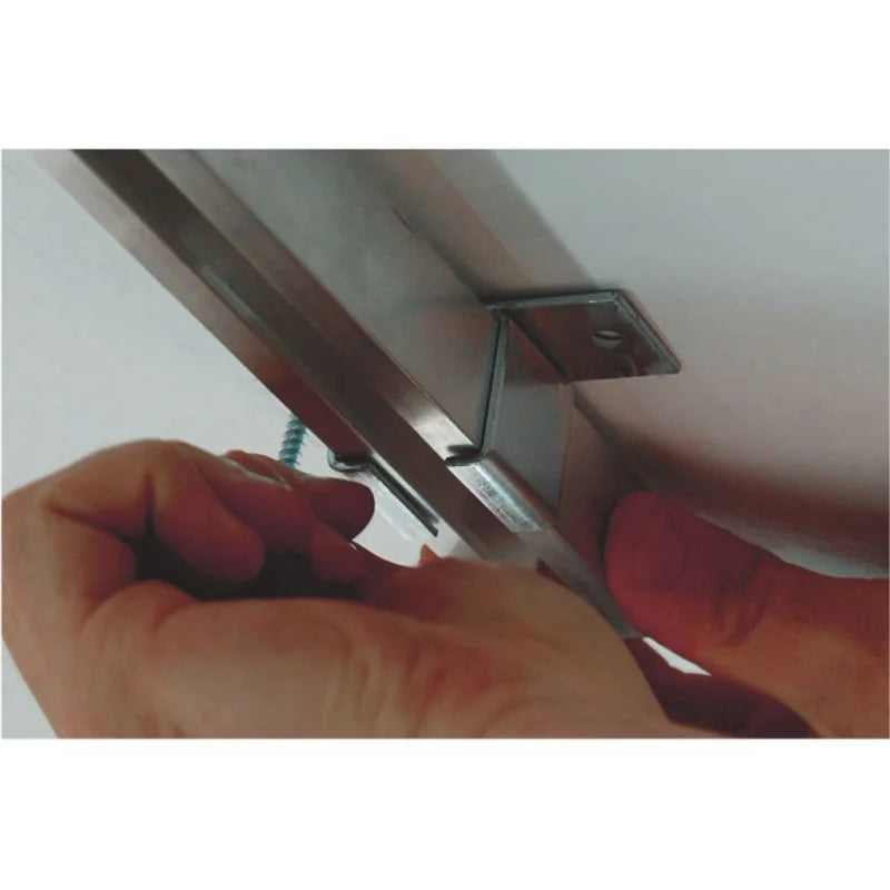 Sina de glisare Kamex din aluminiu, culoare gri mat, lungime 2000 mm, greutate usa max 100 kg