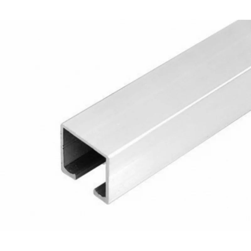 Sina de glisare Kamex din aluminiu, culoare gri mat, lungime 2000 mm, greutate usa max 100 kg