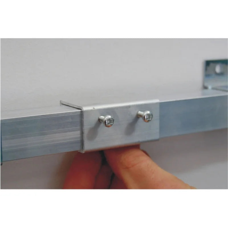 Sina de glisare Kamex din aluminiu, culoare gri mat, lungime 2000 mm, greutate usa max 100 kg