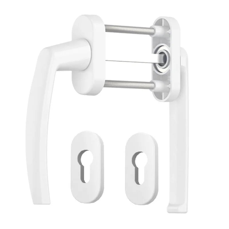 Maner usa de balcon asimetrica Victory cu rozeta pentru cilindru culoare alb RAL 9016