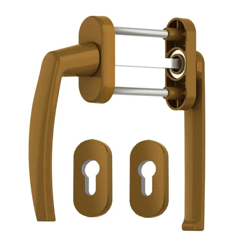 Maner usa de balcon asimetrica Victory cu rozeta pentru cilindru culoare bronz
