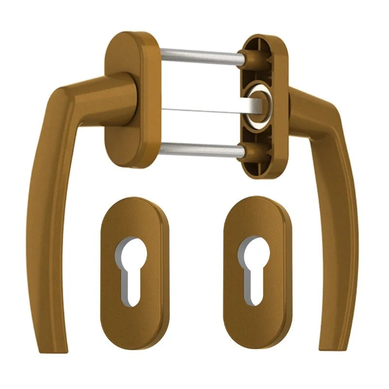 Maner usa de balcon simetrica Victory cu rozeta pentru cilindru culoare bronz