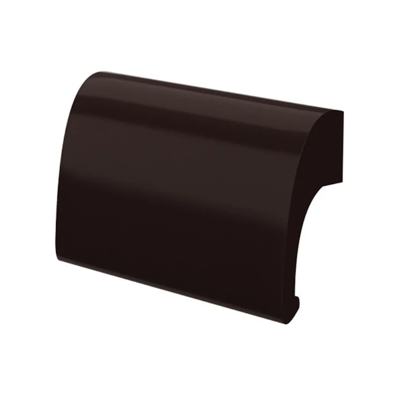 Maner usa de balcon tip scoica, tragator, De Luxe, din aluminiu, culoare maro RAL 8077