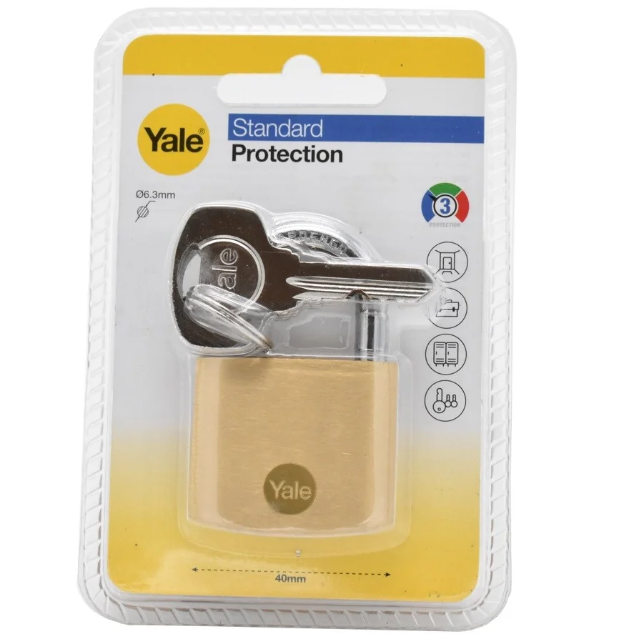 Lacat Yale din alama corp 40 mm, veriga standard, nivel standard de protectie Y110B/40/122/1