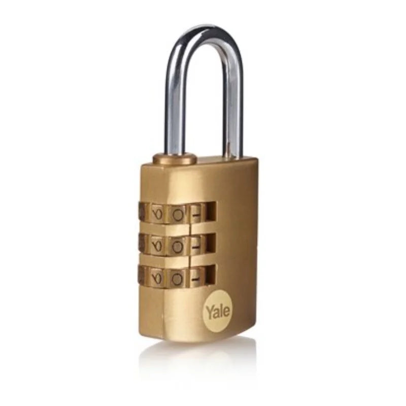 Lacat Yale din alama corp 30 mm, cu cifru 3 discuri, veriga standard, nivel standard de protectie Y150B/30/125/1