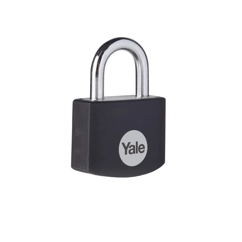 Lacat Yale din aluminiu corp 25 mm, veriga standard, nivel standard de protectie, culoare negru YE3B/25/112/1/BK