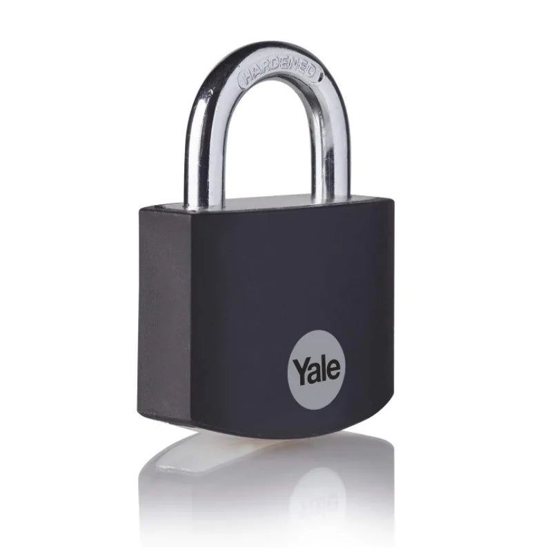 Lacat Yale din aluminiu corp 38 mm, veriga standard, nivel standard de protectie, culoare negru YE3B/38/119/1/BK