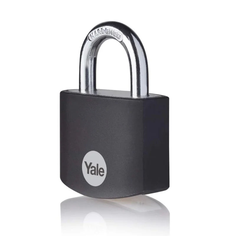 Lacat Yale din aluminiu corp 38 mm, veriga standard, nivel standard de protectie, culoare negru YE3B/38/119/1/BK
