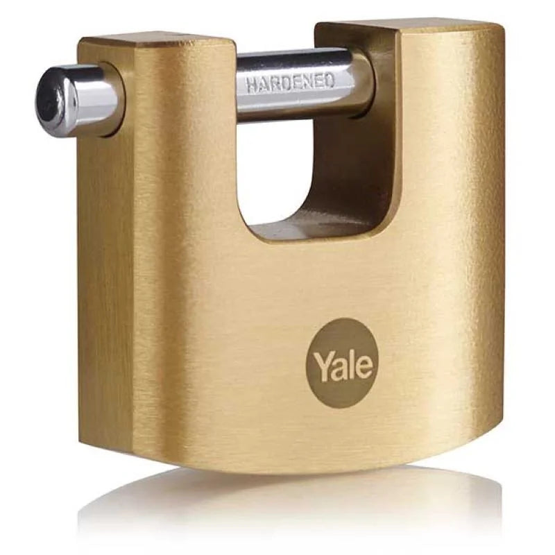 Lacat Yale din alama crom satinat, rectangular, veriga dreapta, nivel inalt de protectie Y114B/50/111/1