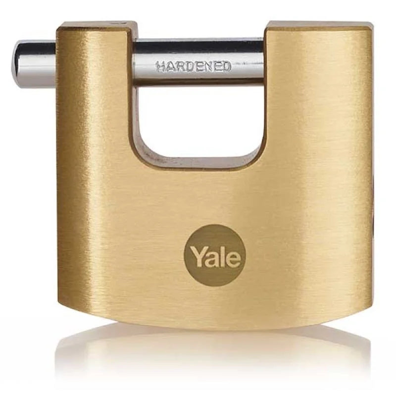 Lacat Yale din alama crom satinat, rectangular, veriga dreapta, nivel inalt de protectie Y114B/50/111/1