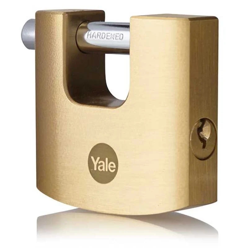 Lacat Yale din alama crom satinat, rectangular, veriga dreapta, nivel inalt de protectie Y114B/50/111/1