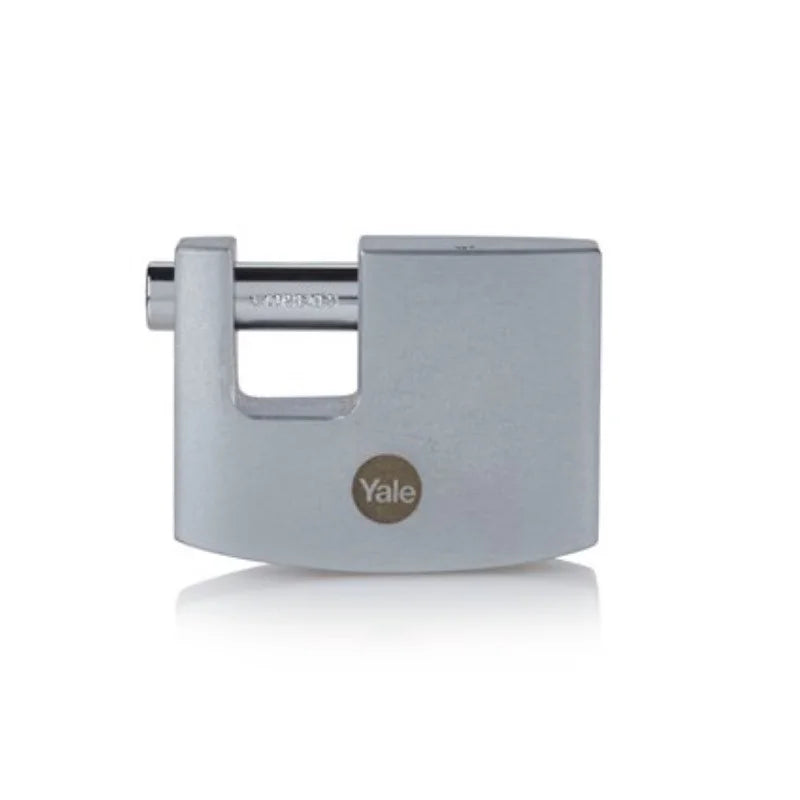 Lacat Yale din alama corp 60 mm, rectangular, crom satinat, nivel maxim de protectie Y124B/60/110/1
