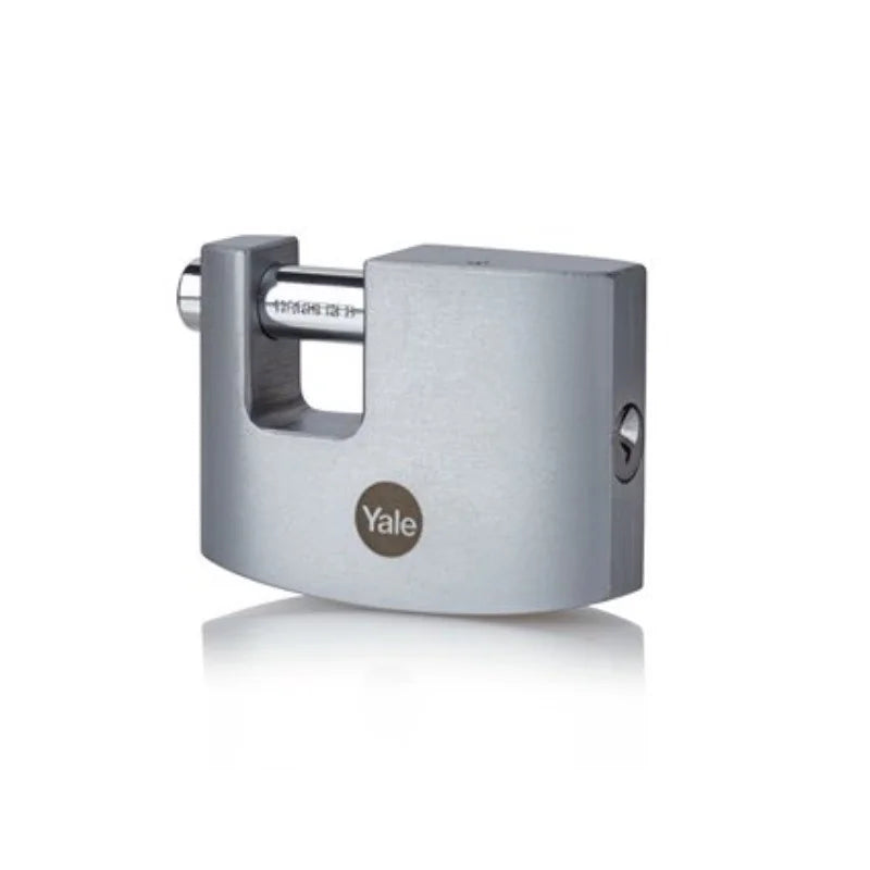 Lacat Yale din alama corp 60 mm, rectangular, crom satinat, nivel maxim de protectie Y124B/60/110/1