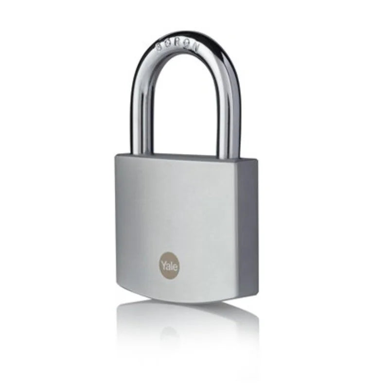 Lacat Yale din alama corp 60 mm, crom satinat, veriga standard, nivel inalt de protectie Y120B/60/135/1