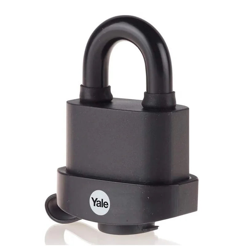 Lacat Yale din otel laminat corp 51 mm, rezistent la intemperii, cu husa, nivel inalt de protectie Y220B/51/118/1