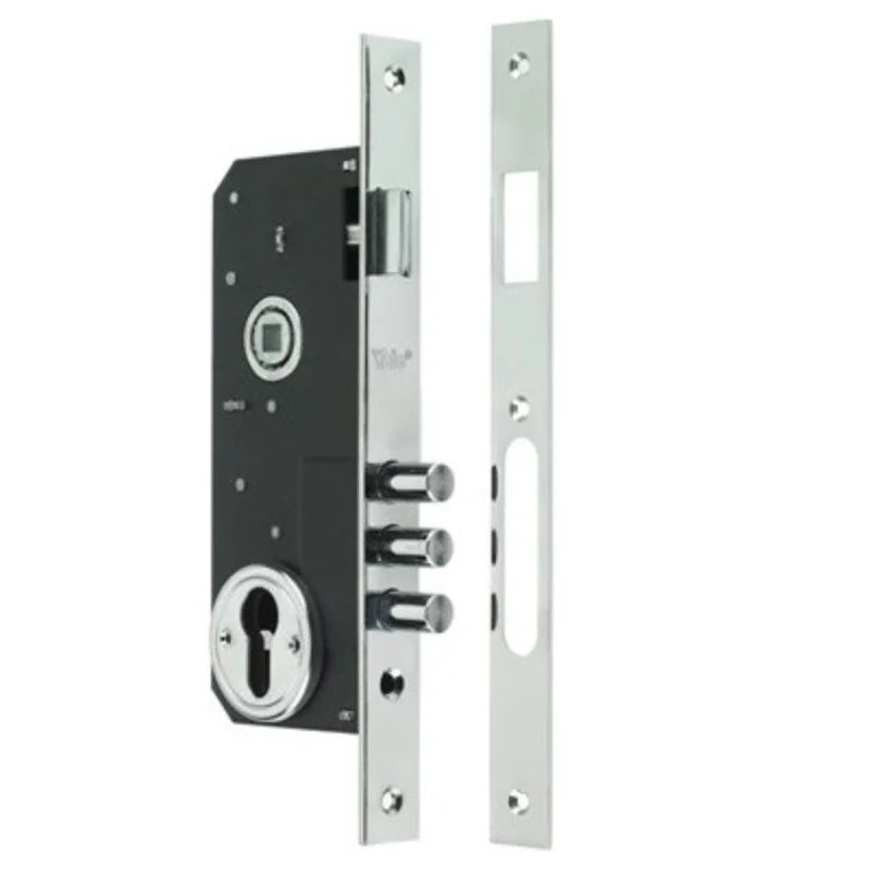 Broasca usa metalica, ingropata, Yale, inchidere 3 bolturi, placa 23 mm, dornmass 45 mm, interax 85 mm, 51269006