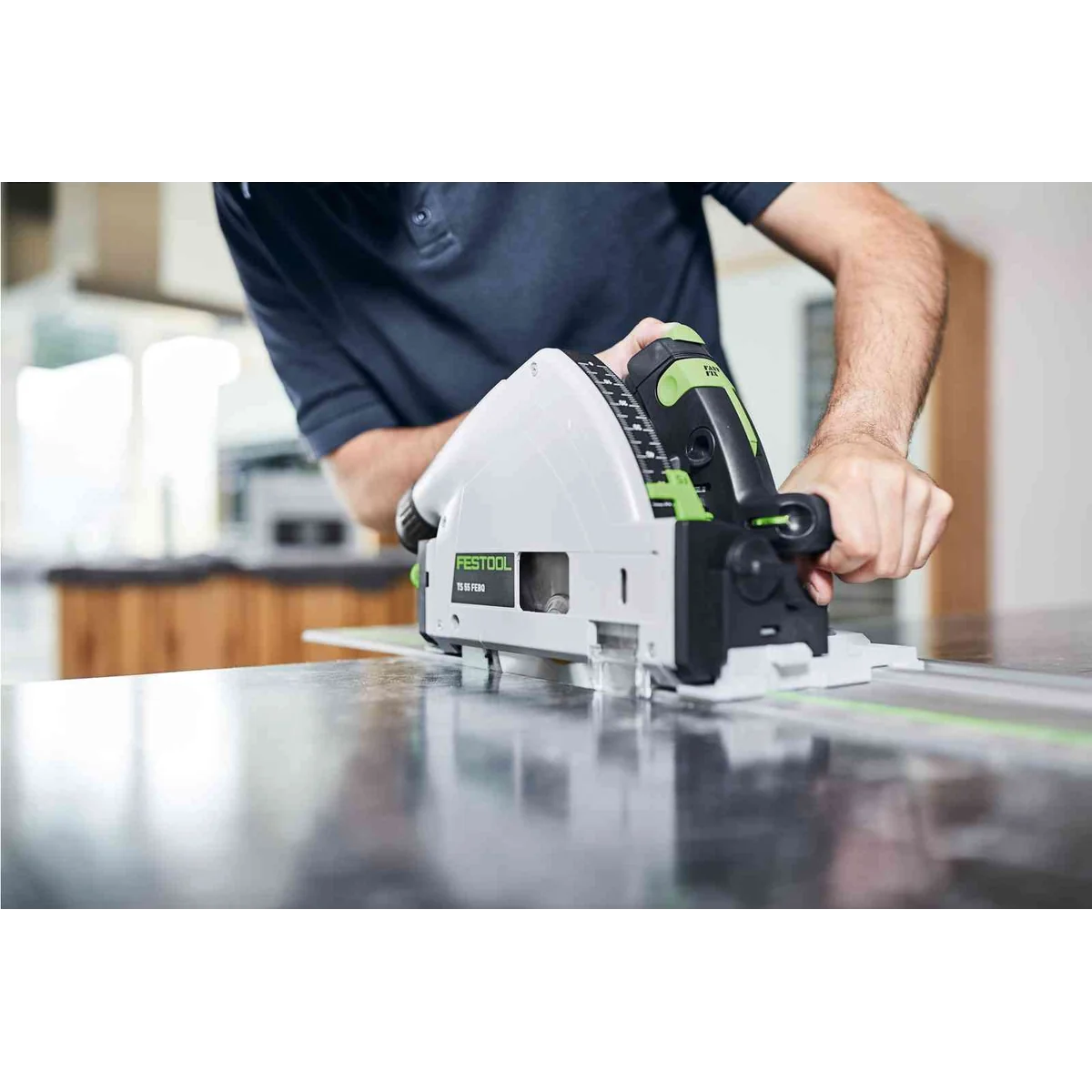 Fierastrau circular Festool TS 55 FEBQ Plus FS cu sina de ghidare (577010)