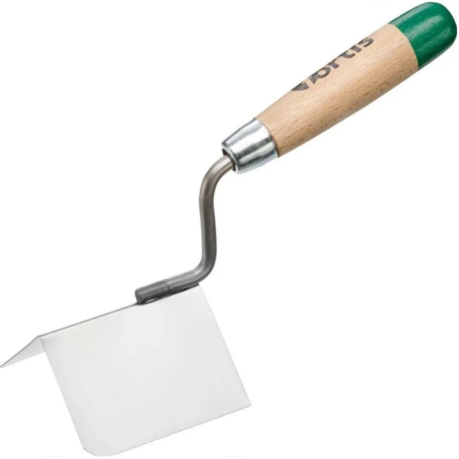 Mistrie din otel inoxidabil si coada din lemn FORTIS pentru colt exterior la 90 de grade