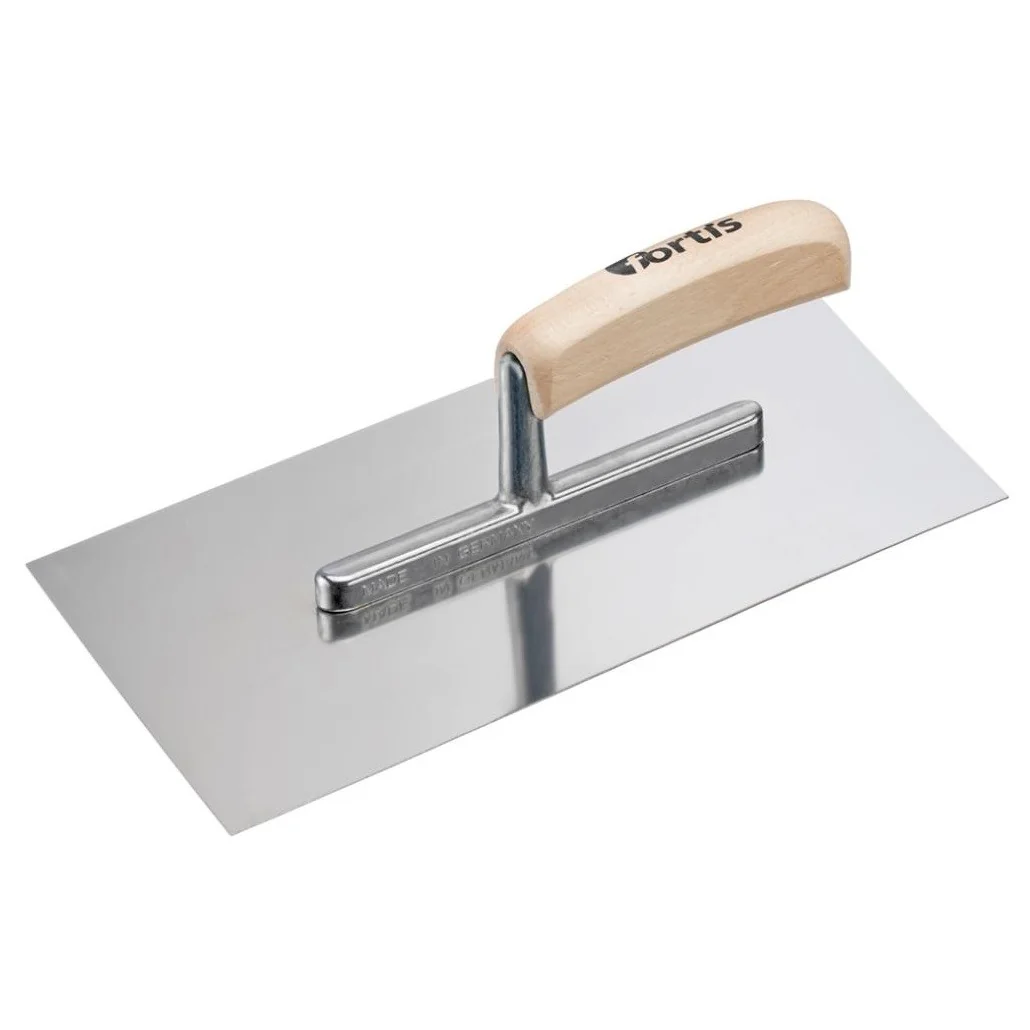 Gletiera cu talpa dreapta din inox Fortis suport din aluminiu si coada din lemn