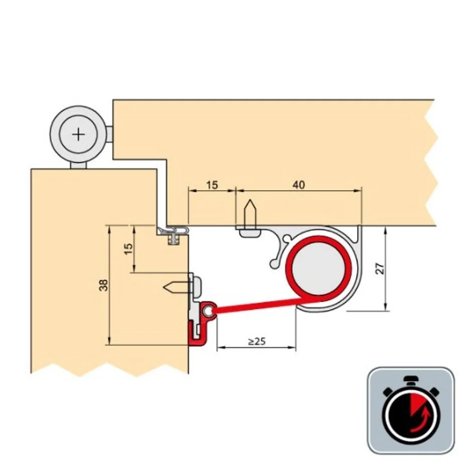 Rulou protectie degete Planet FSR 6000 QUICK lungime 1925 mm cu material culoare negru