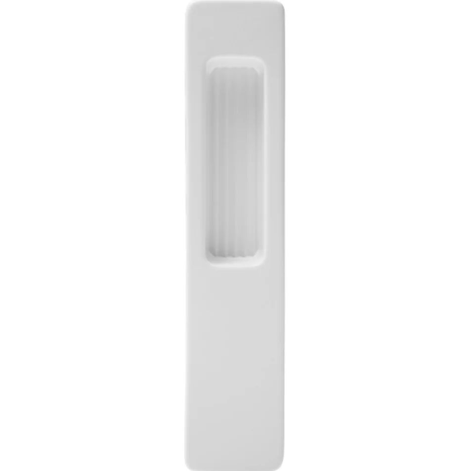 Maner usa tip scoica, rectangular, ingropat, blaugelb, pt usi culisante, culoare alb RAL 9016