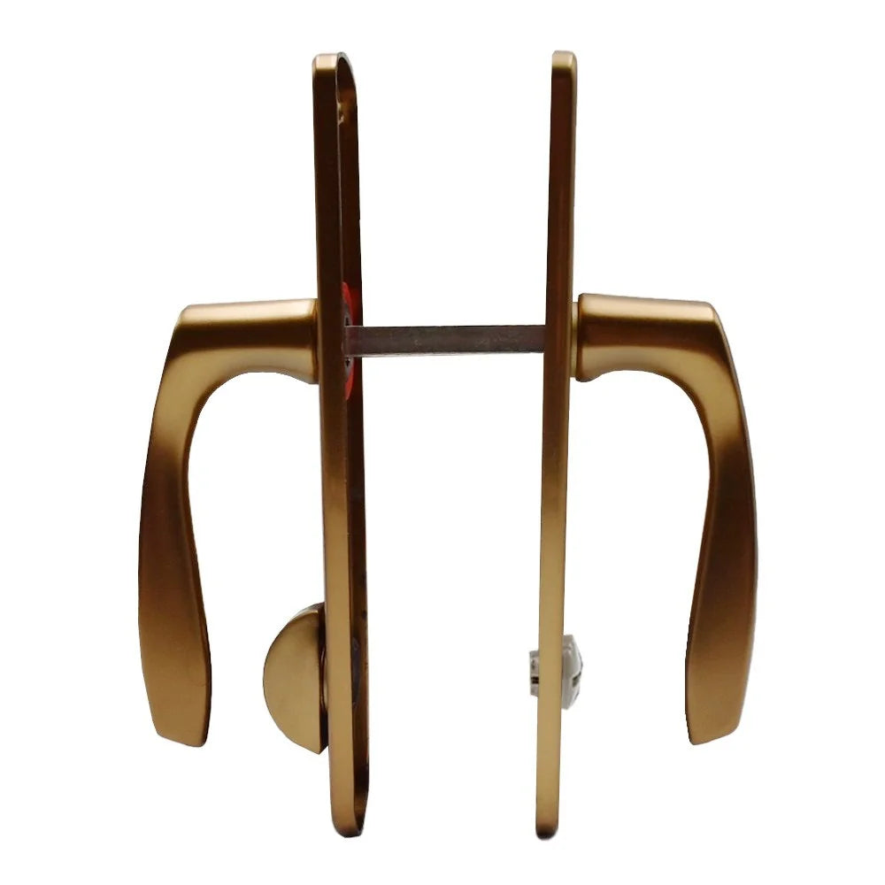 Maner usa interior, Hoppe Milano, cu sild pentru WC, material aluminiu, culoare bronz, 90 x 32 mm