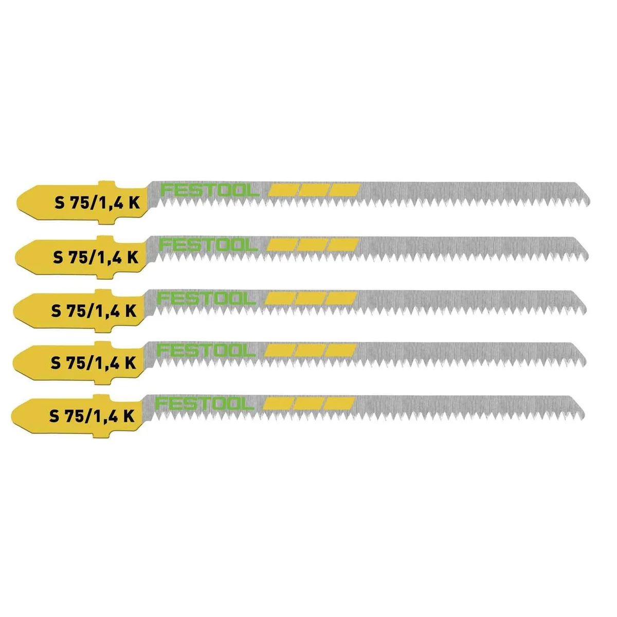 Set panza fierastrau vertical FESTOOL pentru lemn WOOD CURVES S 75/1.4 K/5 5 bucati (204267)