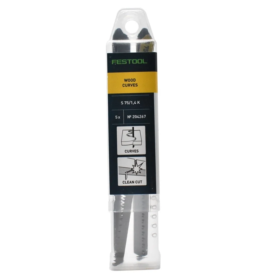 Set panza fierastrau vertical FESTOOL pentru lemn WOOD CURVES S 75/1.4 K/5 5 bucati (204267)