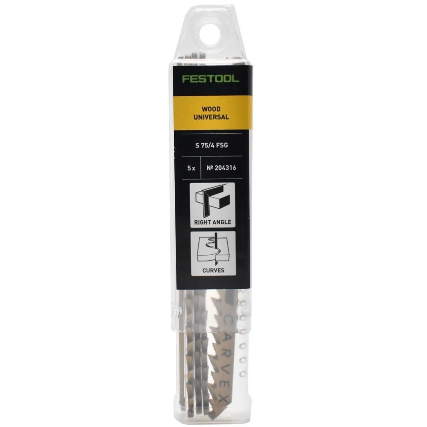 Set panza fierastrau vertical FESTOOL pentru lemn WOOD UNIVERSAL S 75/4 FSG/5 5 bucati (204316)