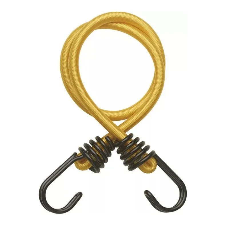 Set de 2 chingi elastice Thirard, cu carlige, lungime 0.6 metri, diametru 8 mm, culoare galben