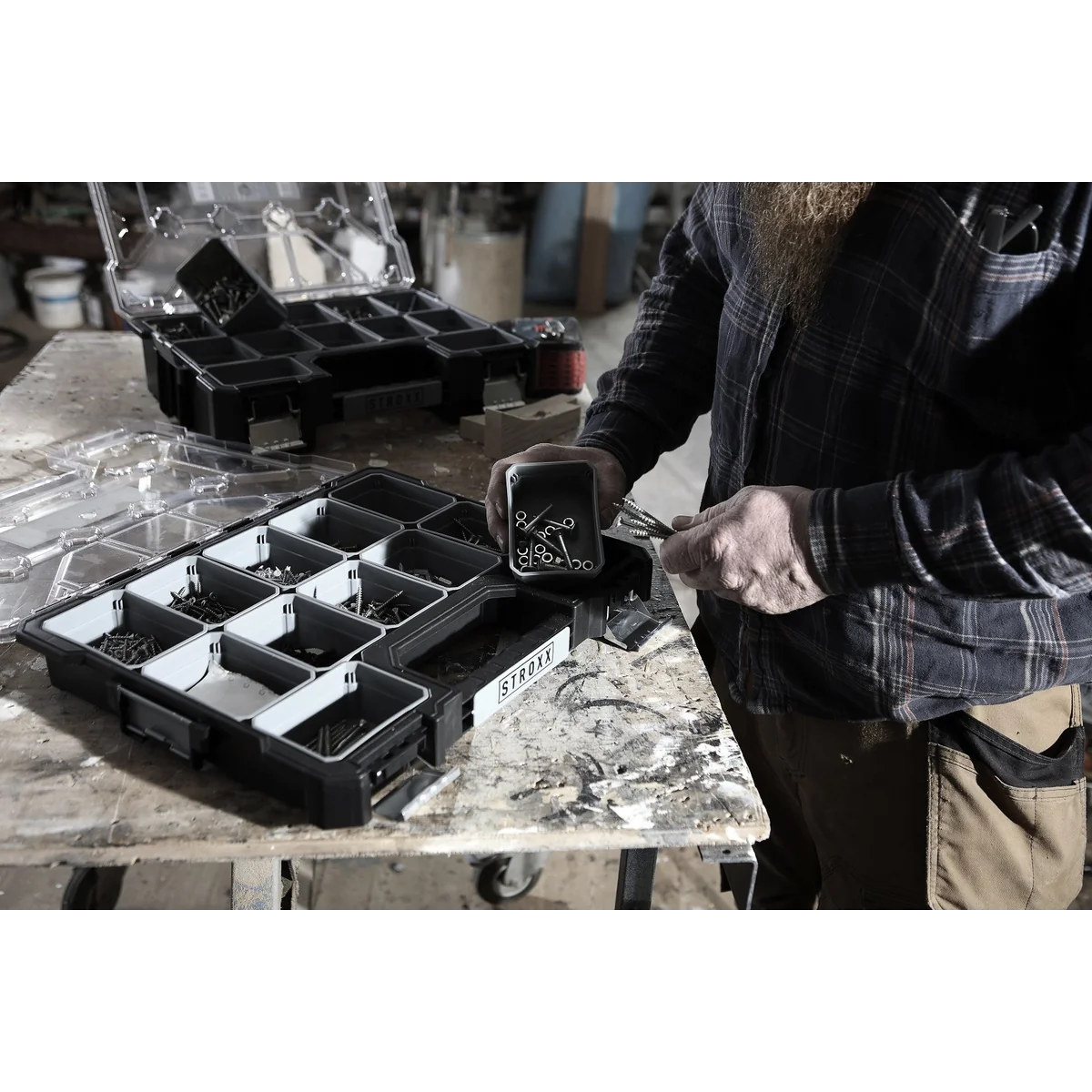 Cutie organizatoare STROXX, cuplabila, dimensiuni 454x360x60 mm