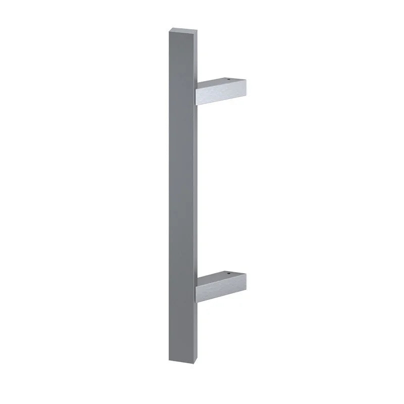 Maner spatial pe o singura parte, Medos, inox mat, rectangular, l 1600 mm, la 45 de grade, fara accesorii de prindere