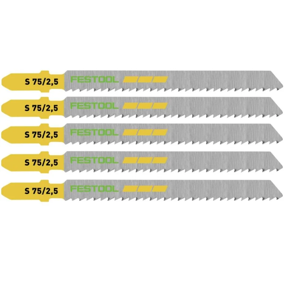 Set panza fierastrau vertical FESTOOL pentru lemn WOOD FINE CUT S 75/2.5/5 5 bucati 204256