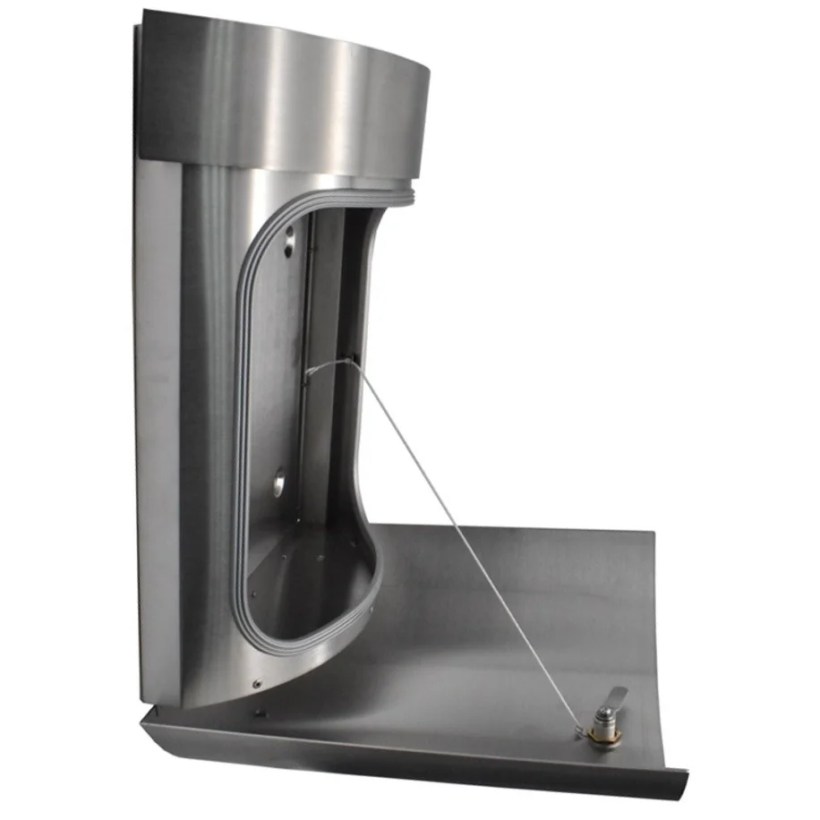Cutie postala de perete PREMIUM ALBERT  690743 forma arcuita din inox cu 2 chei dimensiuni 340 x 390 x 110 mm